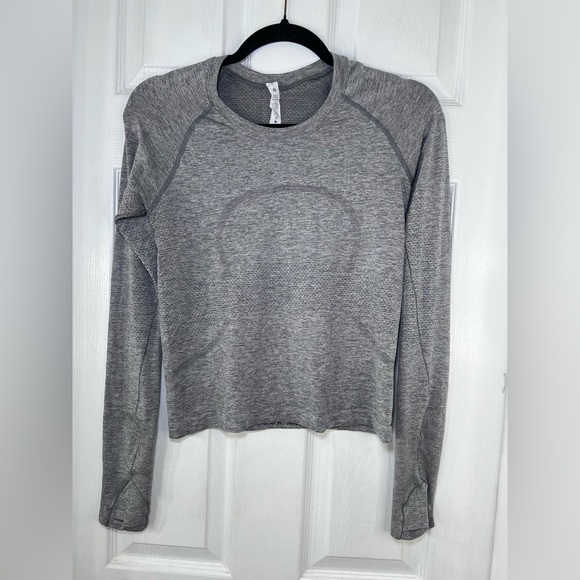 Lululemon Swiftly Tech Long Sleeve  Race Size 6 Gray - Picture 1 of 8